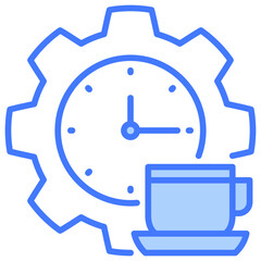 Poster - Break Time Blue Icon