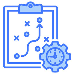 Poster - Project Plan Blue Icon