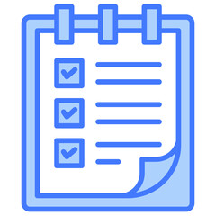 Aufkleber - To Do List Blue Icon