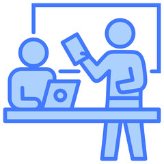 Poster - Focus Group Blue Icon
