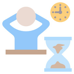 Poster - Procrastinating Flat Icon