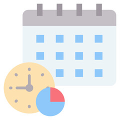 Poster - Time Allocation Flat Icon