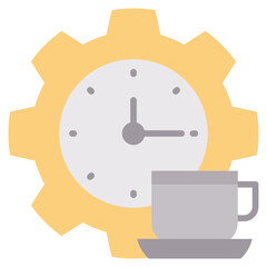Poster - Break Time Flat Icon