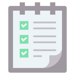 Aufkleber - To Do List Flat Icon