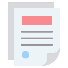 Poster - Document Flat Icon