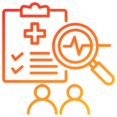 Poster - Monitoring Line Gradient Icon