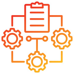 Poster - Document Management Line Gradient Icon