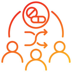 Poster - Randomize Line Gradient Icon