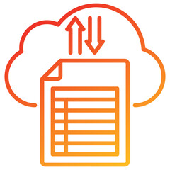 Poster - Data Collection Line Gradient Icon