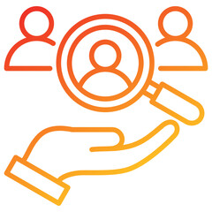 Poster - Research Line Gradient Icon