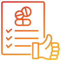 Poster - Efficacy Line Gradient Icon