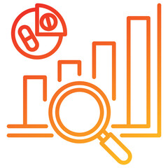 Poster - Statistical Analysis Line Gradient Icon