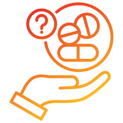 Poster - Blind Line Gradient Icon