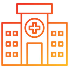 Poster - Hospital Line Gradient Icon