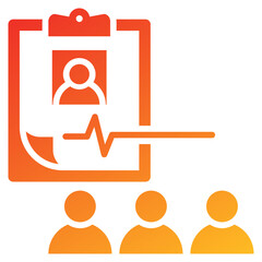 Poster - Participant Glyph Gradient Icon