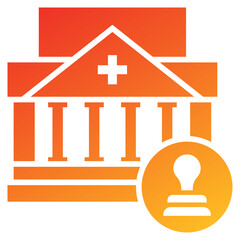 Poster - Institutional Glyph Gradient Icon
