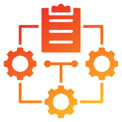 Poster - Document Management Glyph Gradient Icon