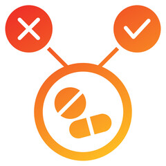 Poster - Feasibility Glyph Gradient Icon