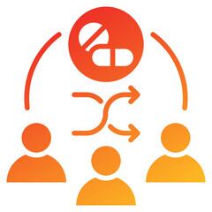 Poster - Randomize Glyph Gradient Icon