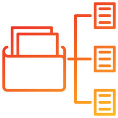 Poster - Organize Line Gradient Icon