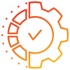 Poster - Progress Line Gradient Icon