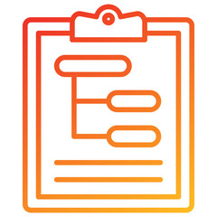 Poster - Subtask Line Gradient Icon