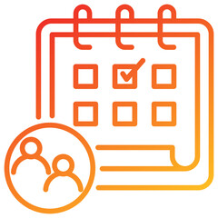 Poster - Appointment Line Gradient Icon