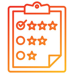 Poster - Evaluation Line Gradient Icon