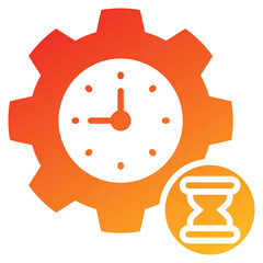 Poster - Delay Glyph Gradient Icon