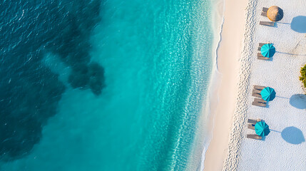 Poster - Calm sea water background, top view