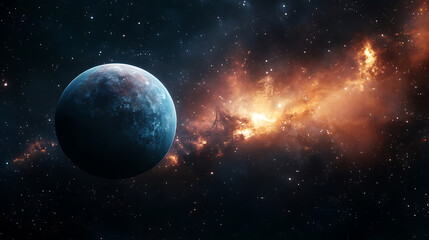Wall Mural - computer tech modern space background isolated on a black background