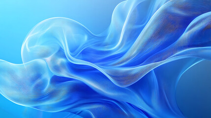 Leinwandbilder - A beautiful liquid swirly blue pattern