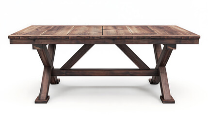 Poster - A brown wooden table