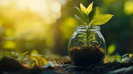 Poster - A conceptual image representing green sustainable investment, the integration of esg factors into investment strategies for long term sustainability