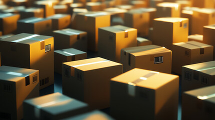 Aufkleber - A disrupted supply chain causing product box shortages