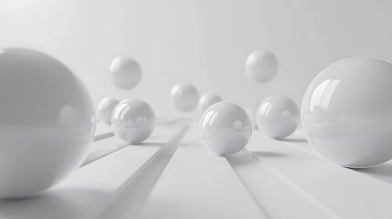 Poster - Abstract 3d render of spheres