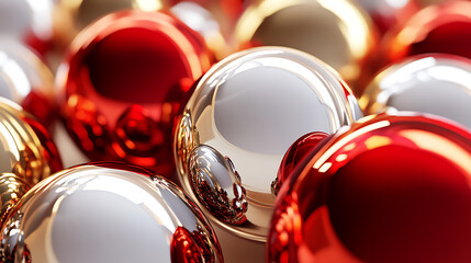 Poster - Abstract 3d render of spheres