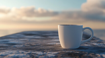 Poster - Good morning coffee cup background