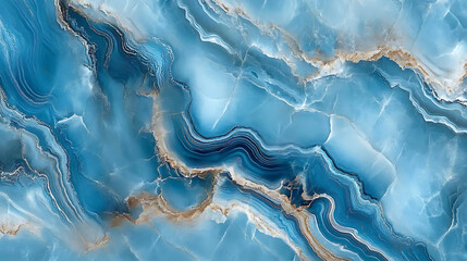 Poster - Light blue marble background