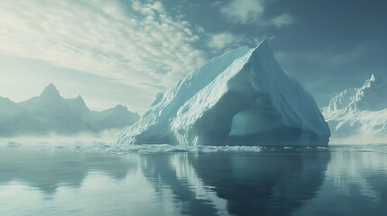 Poster - Iceberg in the ocean, based on