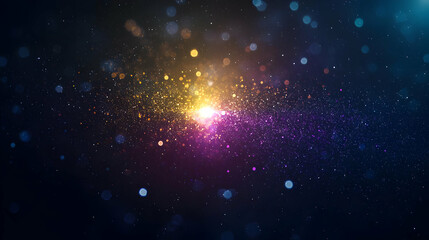 Poster - Abstract Colorful Bokeh Background With Sparkling Lights