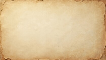 Poster - Old beige paper background with vintage vibes. Faded texture, aged edges. Grunge style, antique, old-fashioned design. Ideal for retro, classic projects, historic documents, invitations,