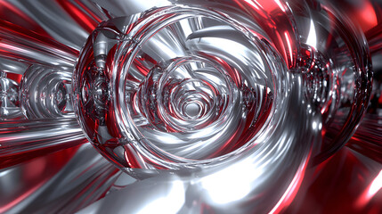 Poster - Augmented reality without devices visualization in abstract digital space modern environment 3d composition