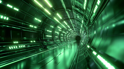Poster - Futuristic energy grids in smart city frameworks urban landscape digital art tech environment immersive perspective