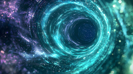 Poster - Exploring interstellar communication techniques cosmic space digital art infinite universe abstract view futuristic concepts