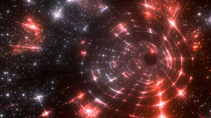 Poster - Cosmic odyssey interstellar communication concepts space digital art sci-fi futuristic perspectives