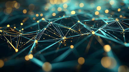 Aufkleber - Visualizing sustainable tech green digital systems in a futuristic environment abstract conceptual art