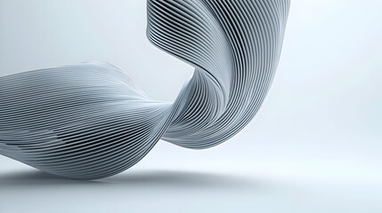 Poster - Abstract Geometric Design With White And Grey Colors