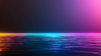 Poster - Abstract Colorful Neon Glitching Background