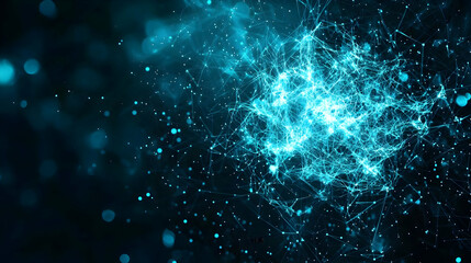 Poster - Abstract Blue Network Design